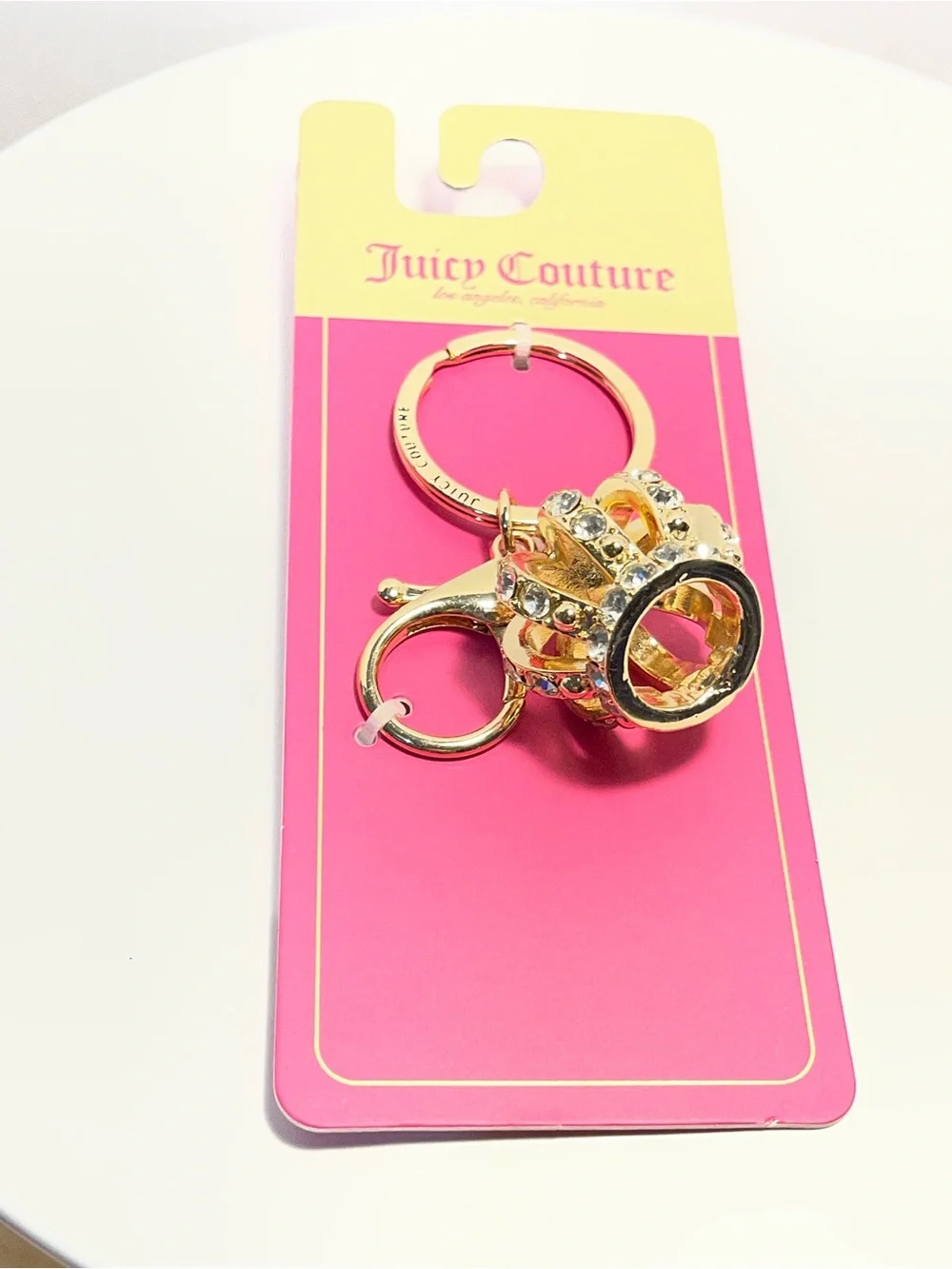 Juicy Couture Gold Crown Keychain Bag Charm - NWT **